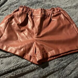 Forever 21 leather shorts